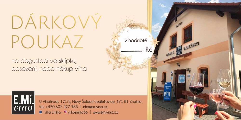Dárkový poukaz na víno